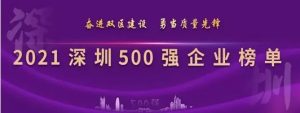 喜报，华晨阳荣登2021深圳500强企业榜单